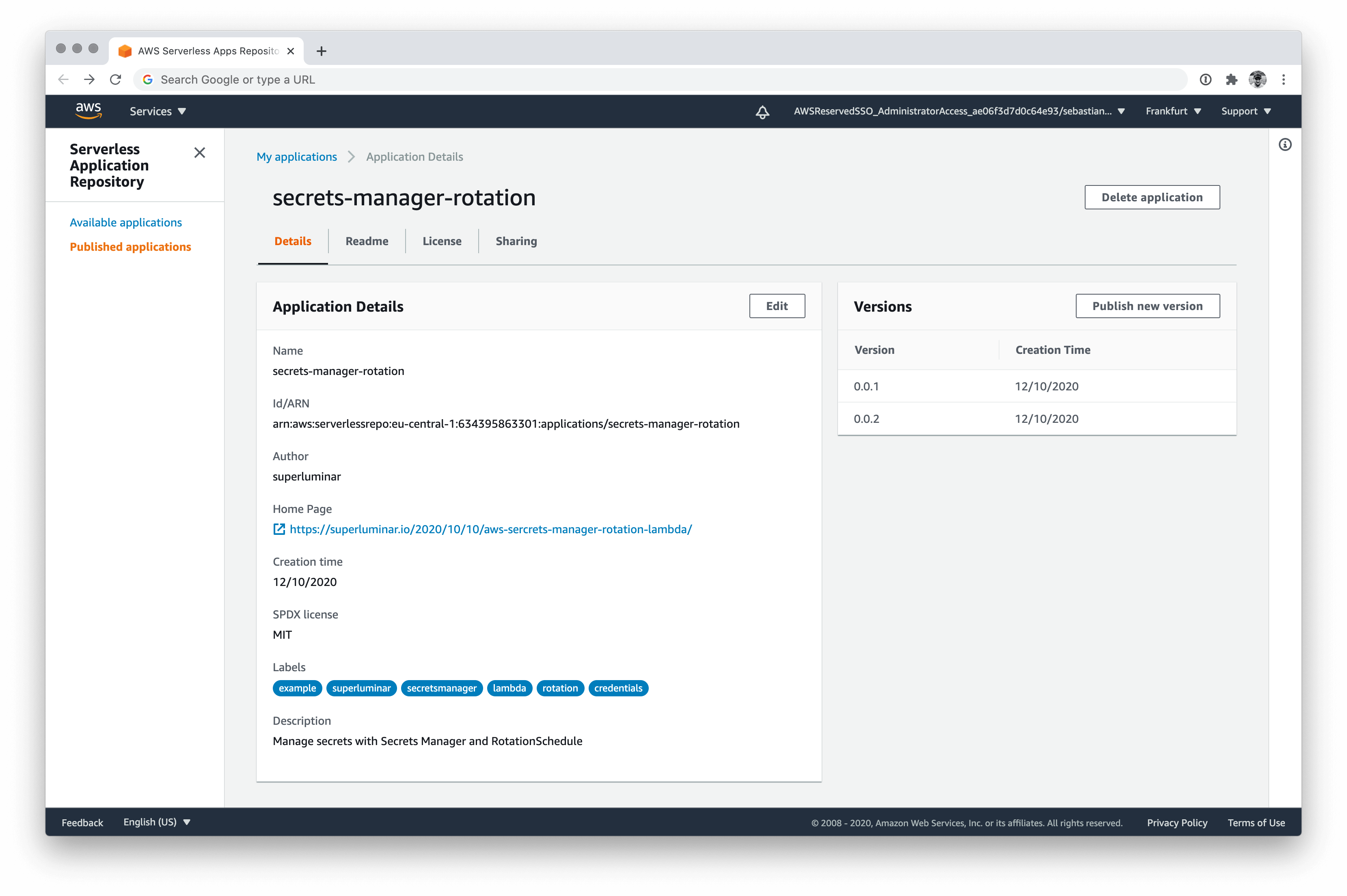 AWS Management Console