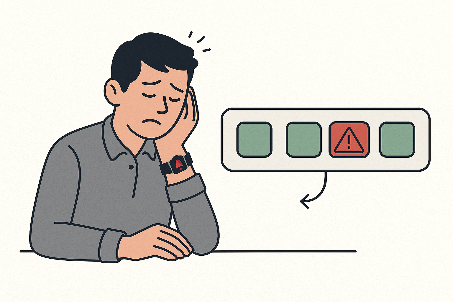 Illustration of me, delighted about a PagerDuty alert at 3 a.m